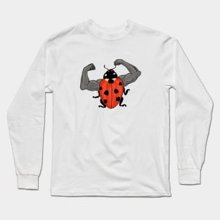 Bodybuilder Ladybug Long Sleeve T-Shirt